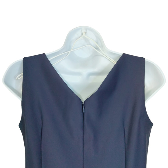 Alex Evenings Dress Womens 2 Blue Side Draped Rhinestone Brooch Wrap NEW - Picture 8 of 10